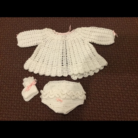 New Handmade Crochet Baby Set - Picture 4 of 6